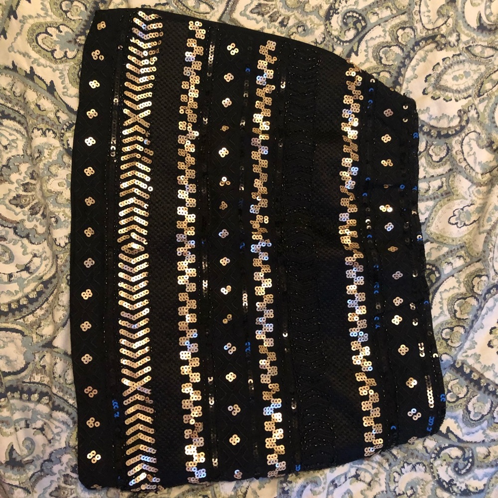 Beaded mini skirt